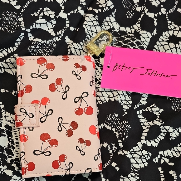 Betsey Johnson Pink Cherry Wallet - Picture 2 of 3